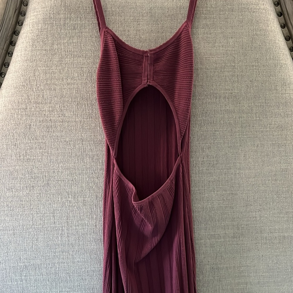 Free people stretchy open back dress